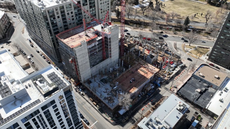 Urban Skyline and Construction